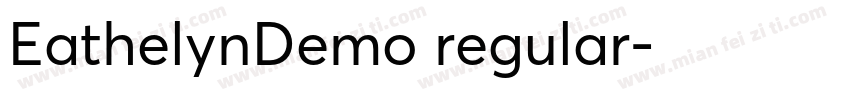 EathelynDemo regular字体转换